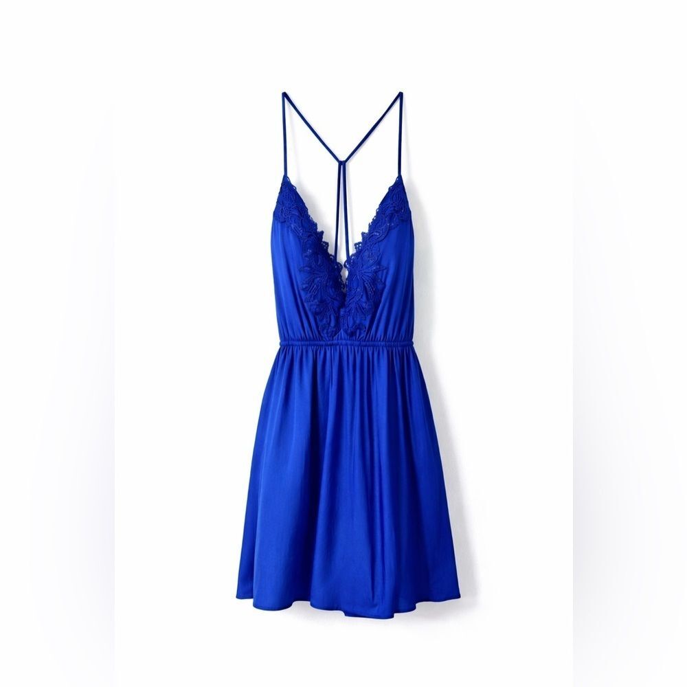 Missguided Women’s Strappy Tie Back Dress w/ Embroidered Front